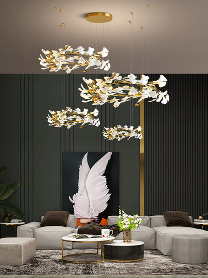 Gingko Leaves Crown Chandelier