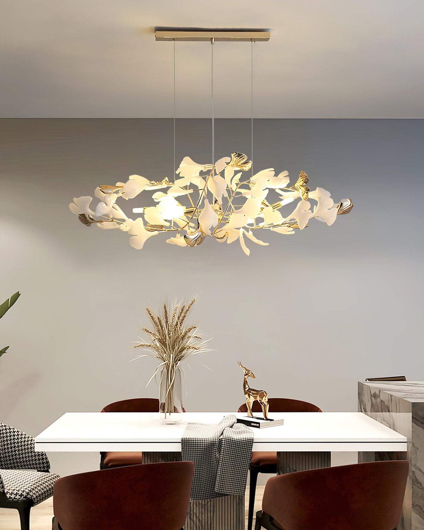 Gingko Gasolier Chandelier H