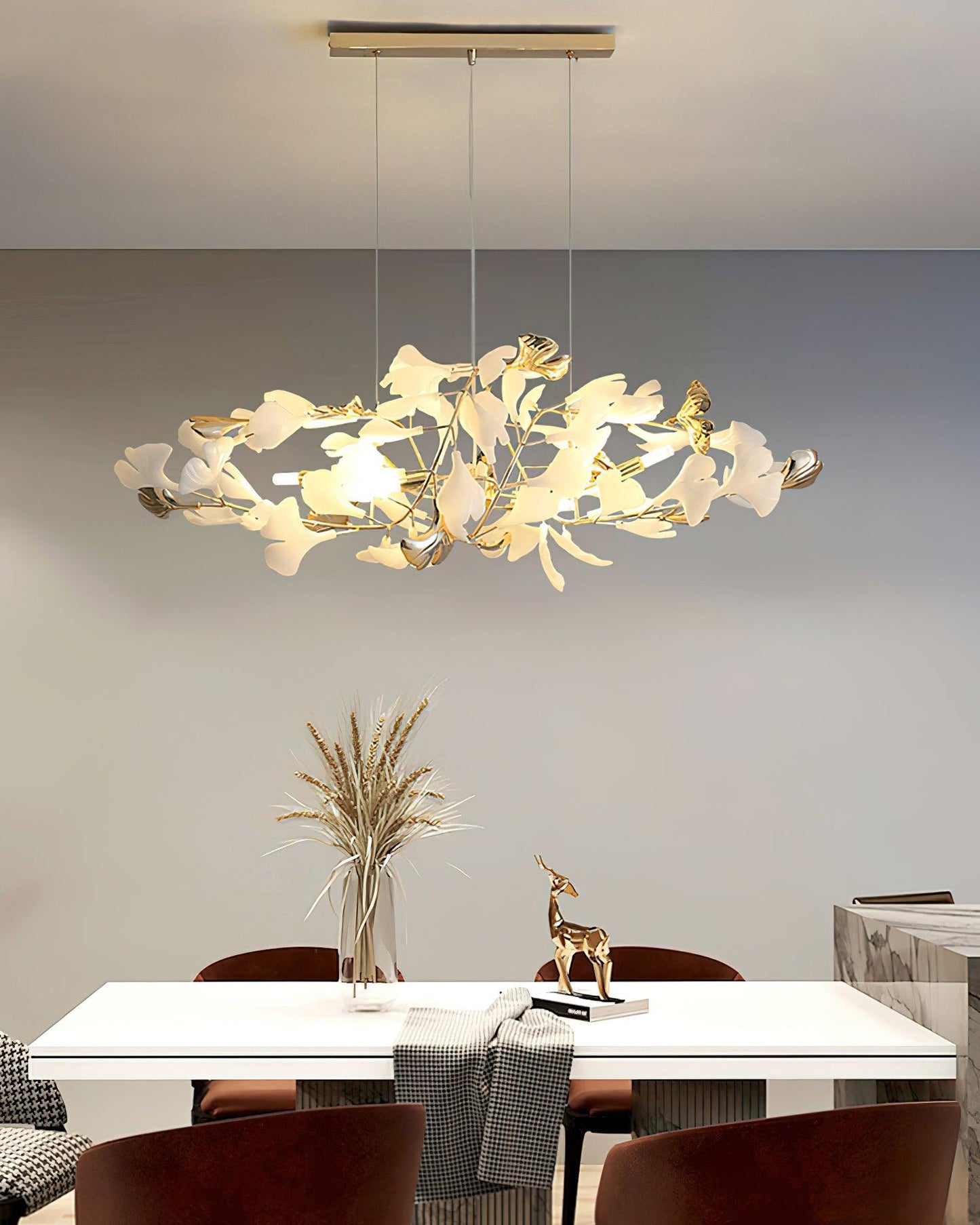 Gingko Gasolier Chandelier H