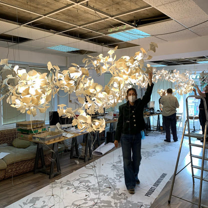 Gingko Leaves Crown Chandelier