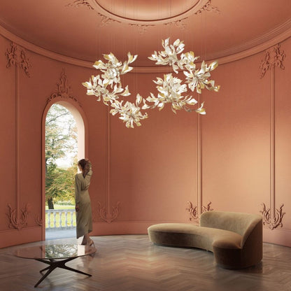 Gingko Leaves Crown Chandelier