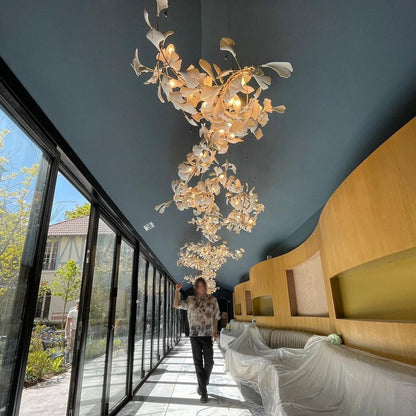 Gingko Leaves Crown Chandelier