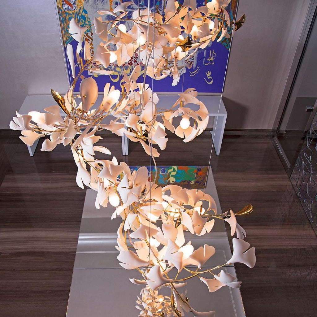 Gingko Leaves Crown Chandelier