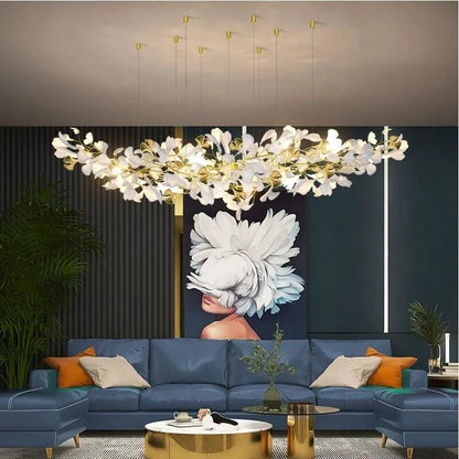 Gingko Leaves Crown Chandelier