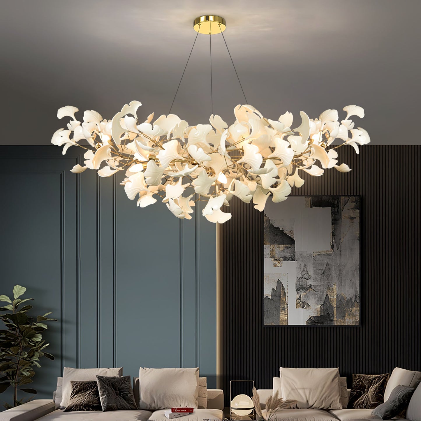 Gingko Candelabrum Chandelier B