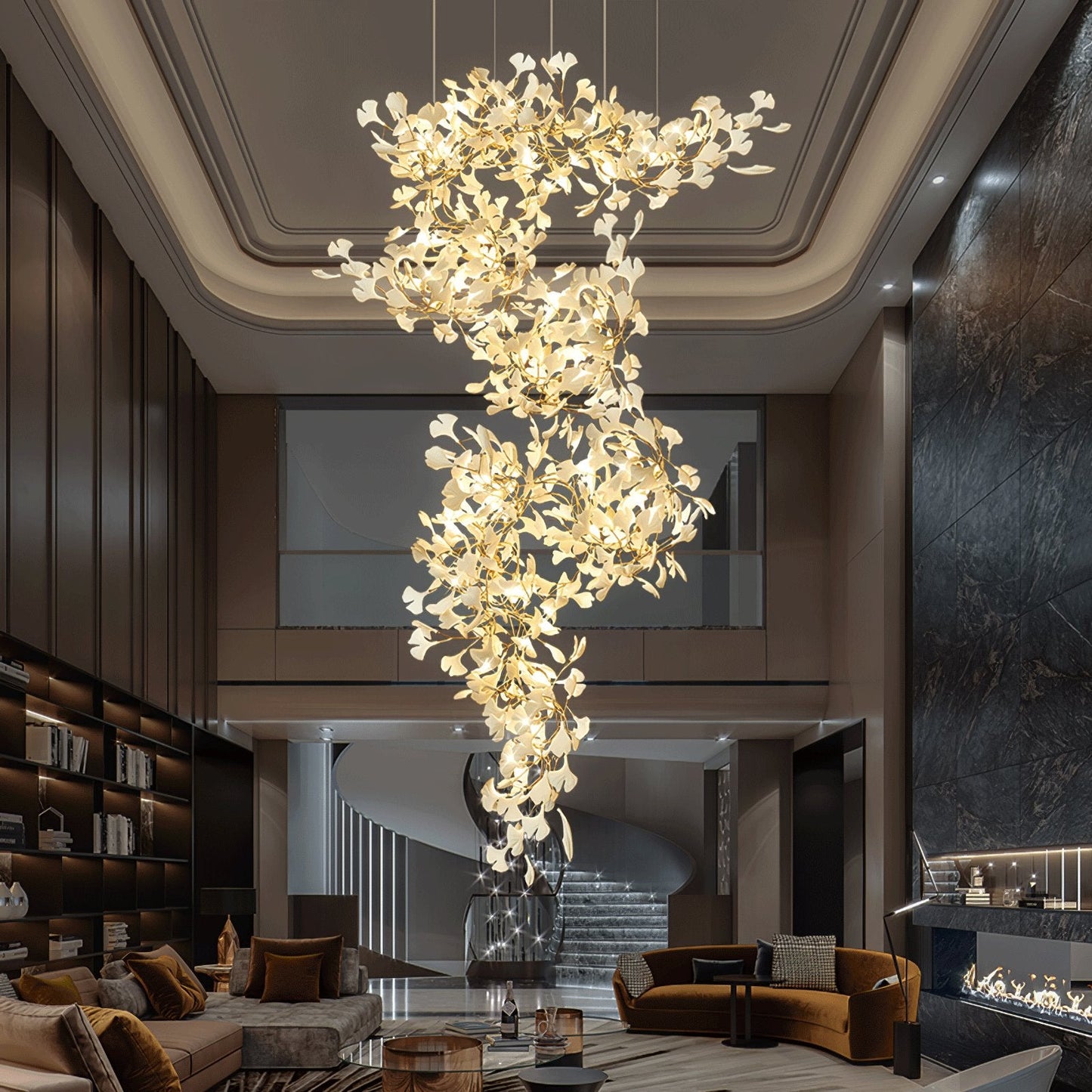 Gingko Crown Chandelier F