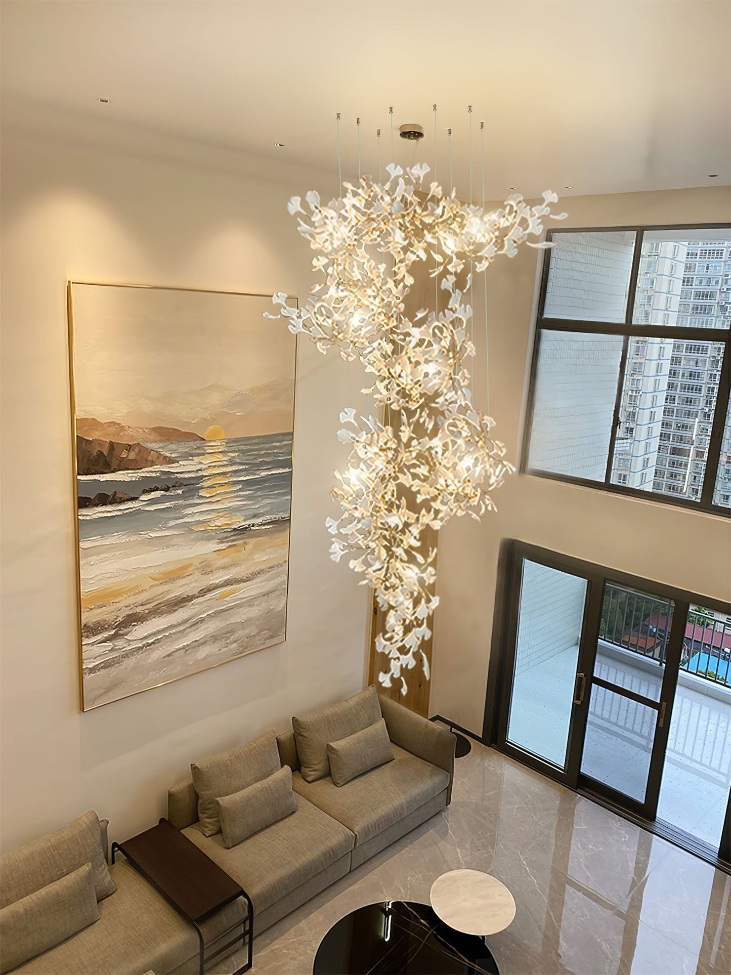 Gingko Crown Chandelier F