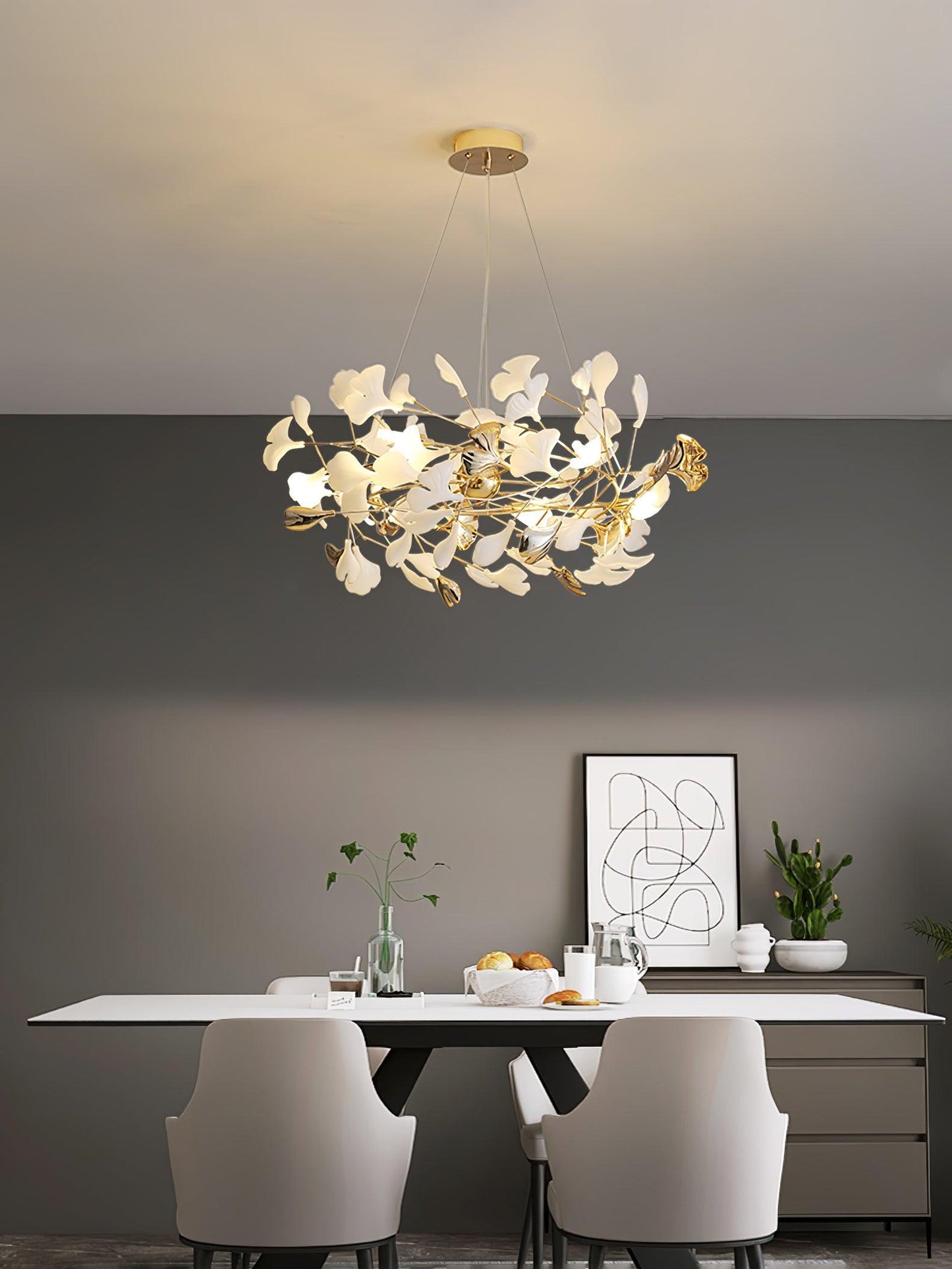 Gingko Gasolier Chandelier H