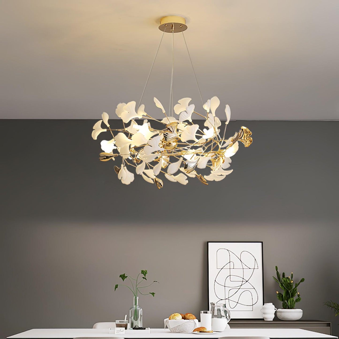 Gingko Gasolier Chandelier H