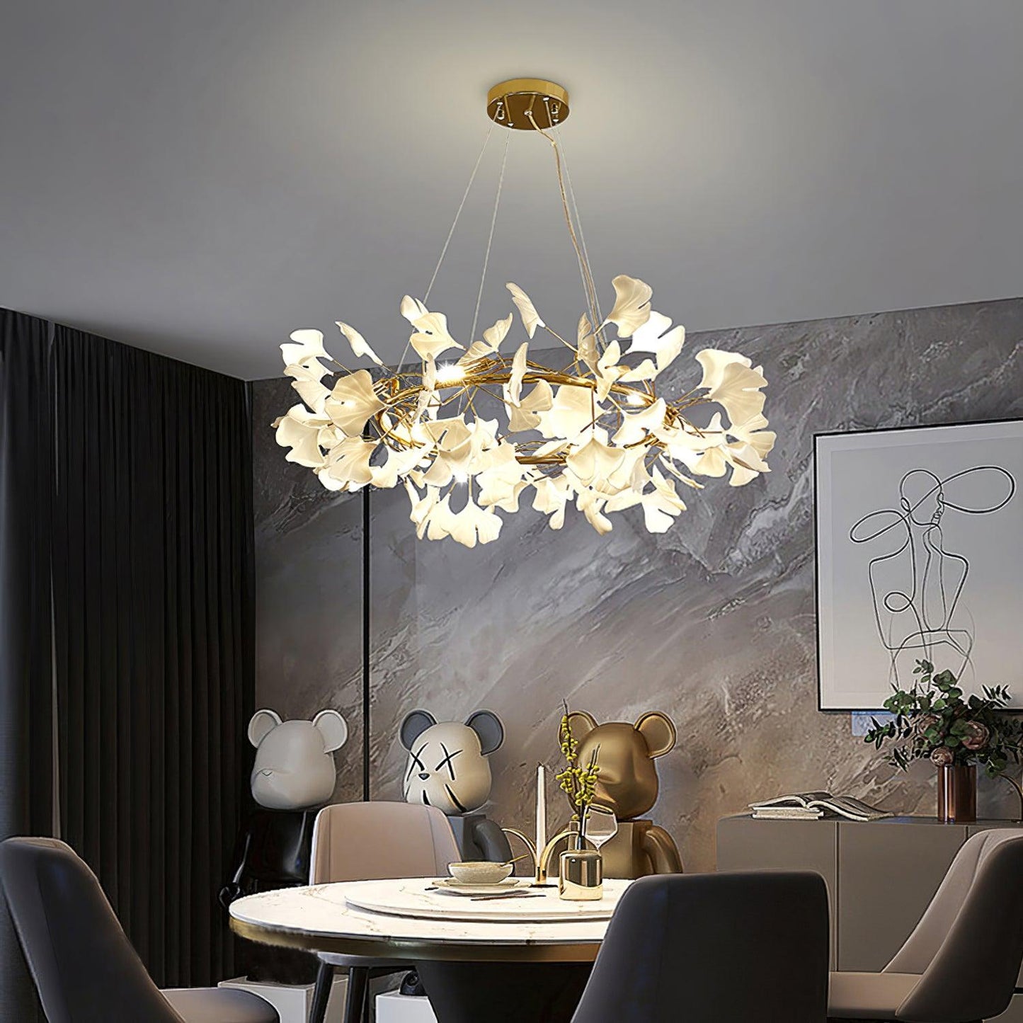 Gingko Crown Chandelier O