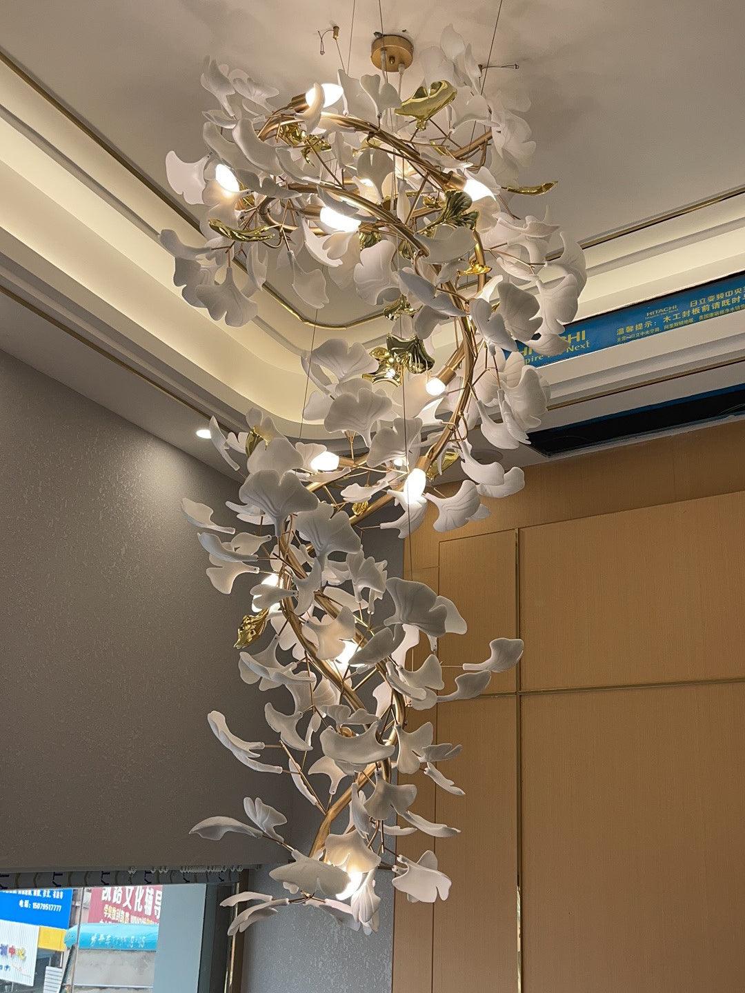 Gingko Gasolier Chandelier Q