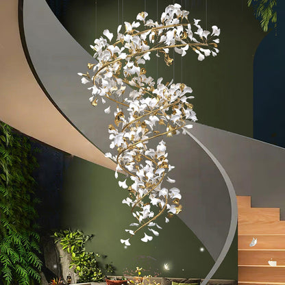 Gingko Gasolier Chandelier Q