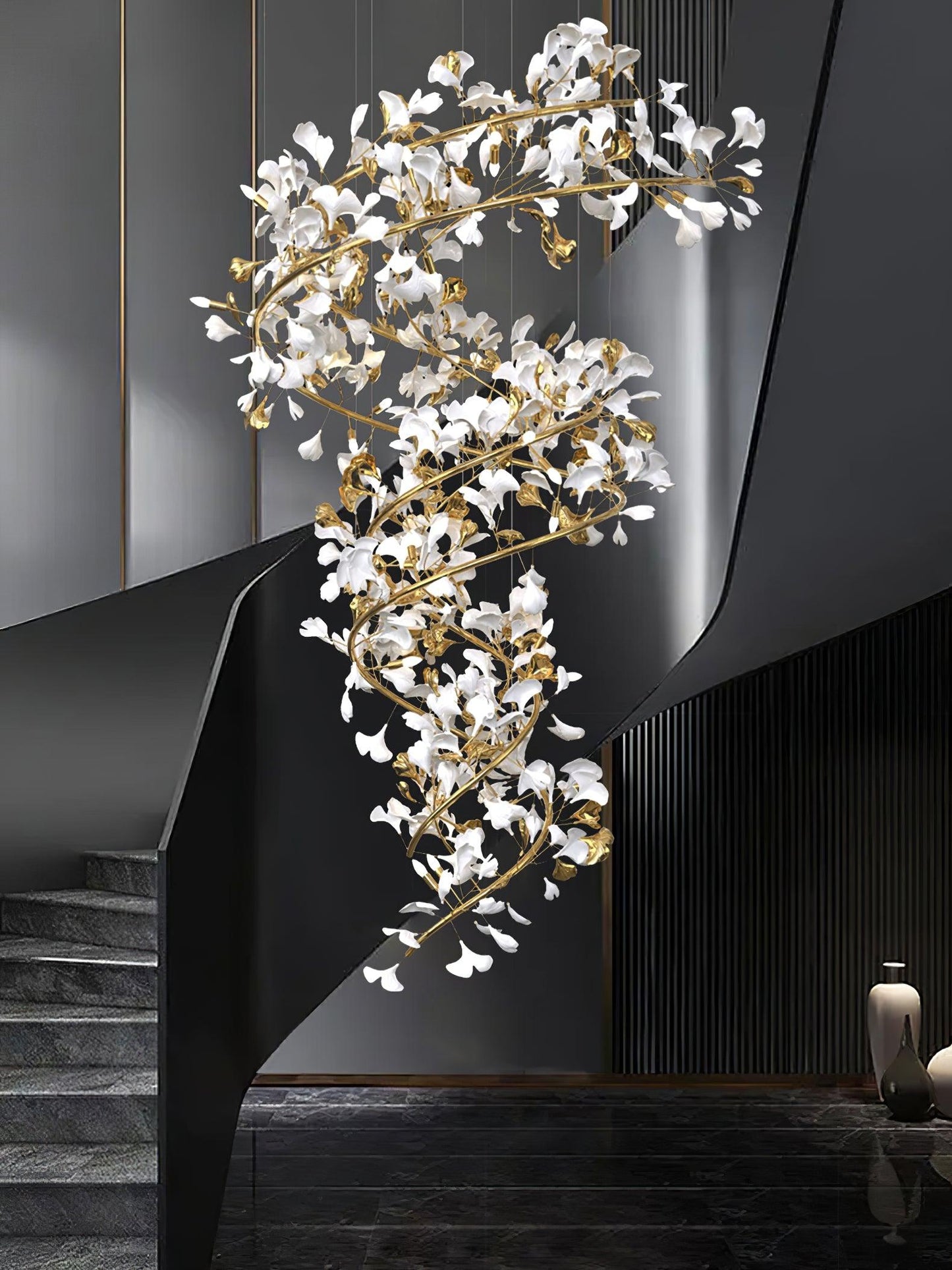 Gingko Gasolier Chandelier Q