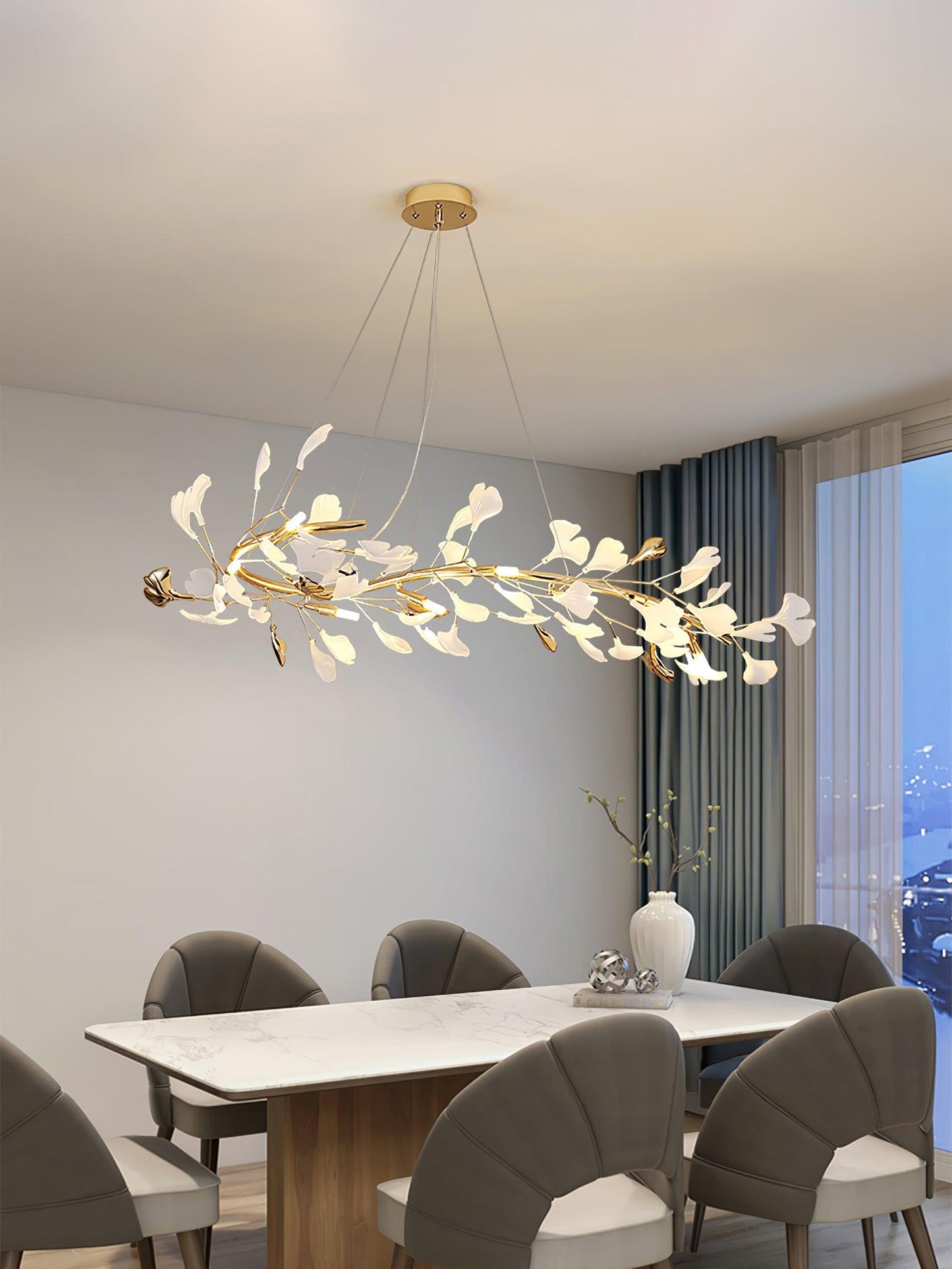 Gingko Ceiling fixture Chandelier T