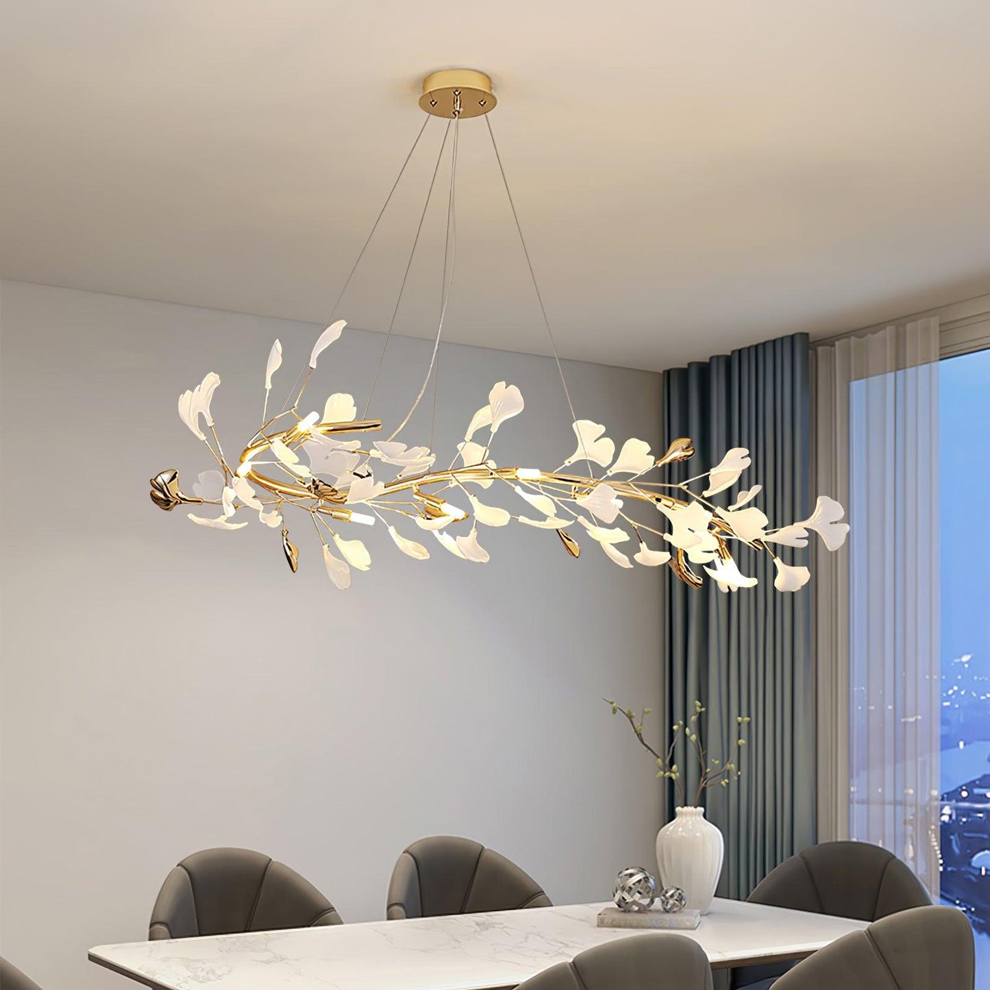 Gingko Ceiling fixture Chandelier T