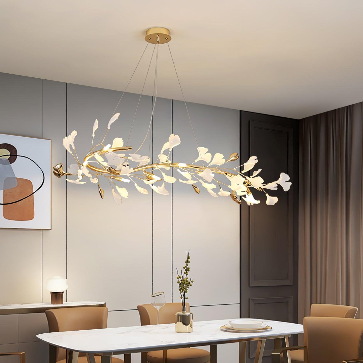 Gingko Ceiling fixture Chandelier T