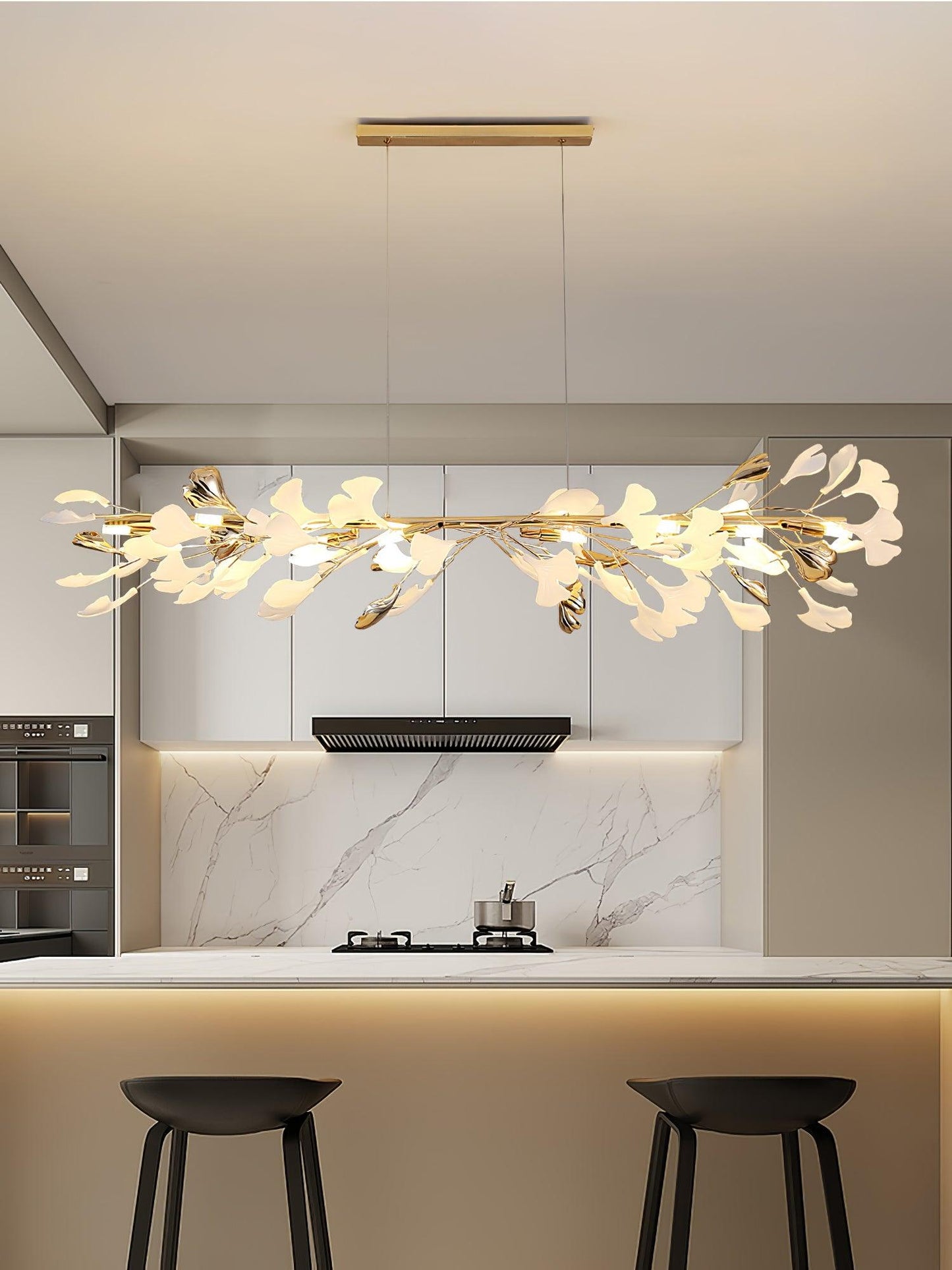 Gingko Ceiling fixture Chandelier T