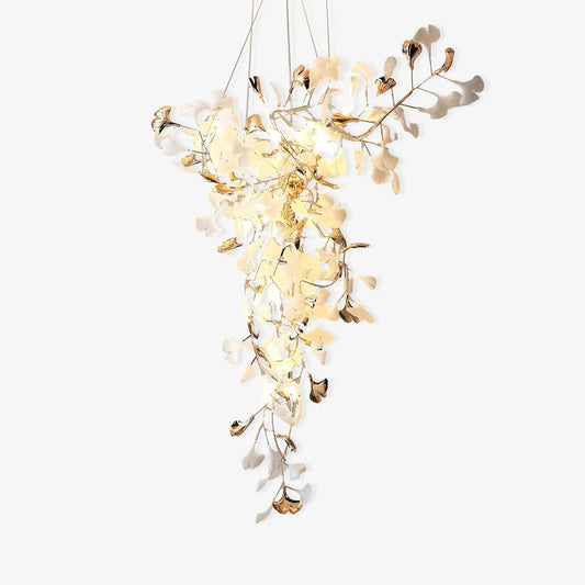 Ginkgo Tip Tlying Crown Chandelier