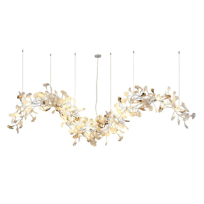 Ginkgo Tip Tlying Crown Chandelier