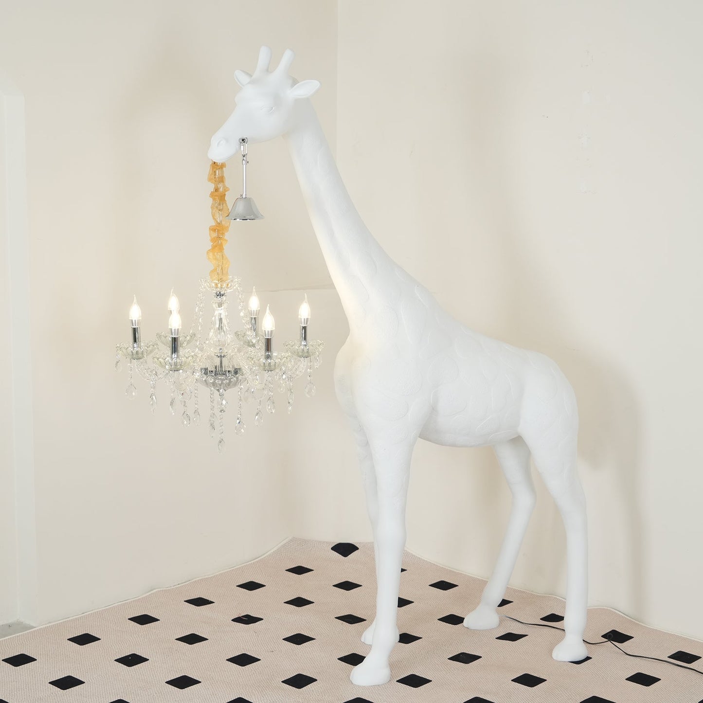 Giraffe Sculpture Free-standing Lamp Floor Lamp