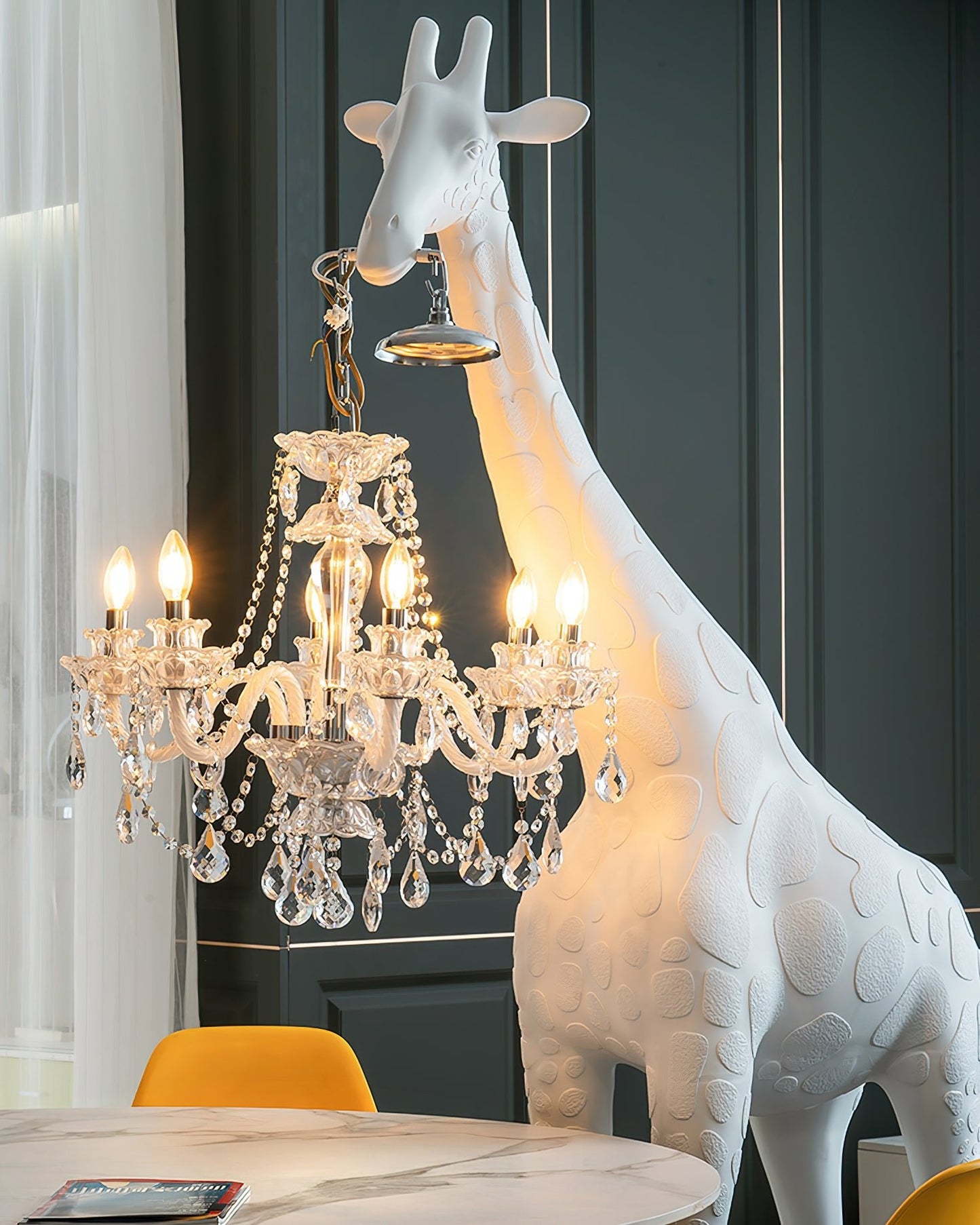 Giraffe Sculpture Free-standing Lamp Floor Lamp