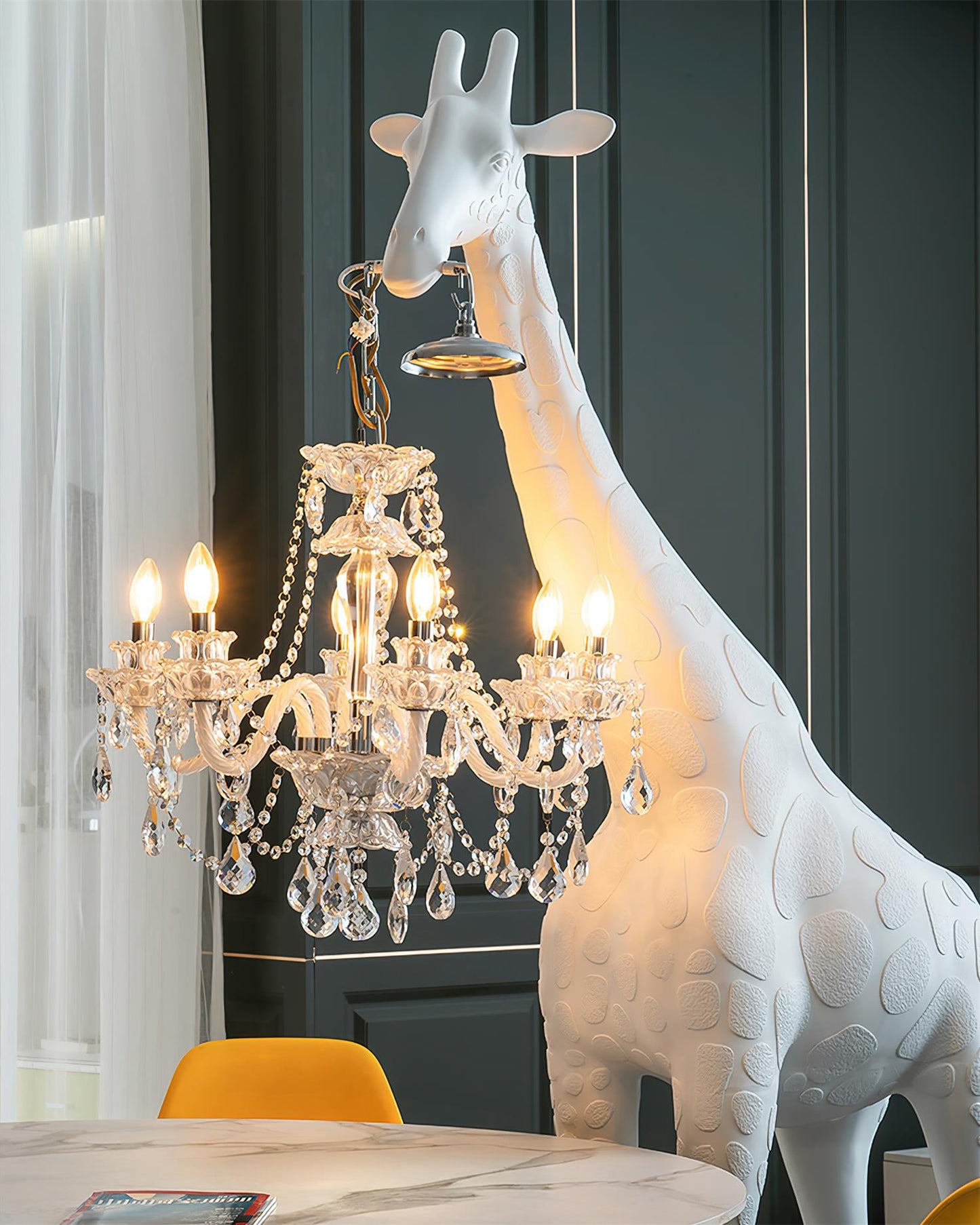 Giraffe Sculpture Free-standing Lamp Floor Lamp