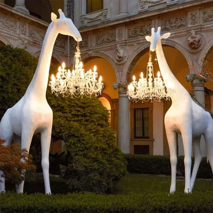 Giraffe Sculpture Free-standing Lamp Floor Lamp