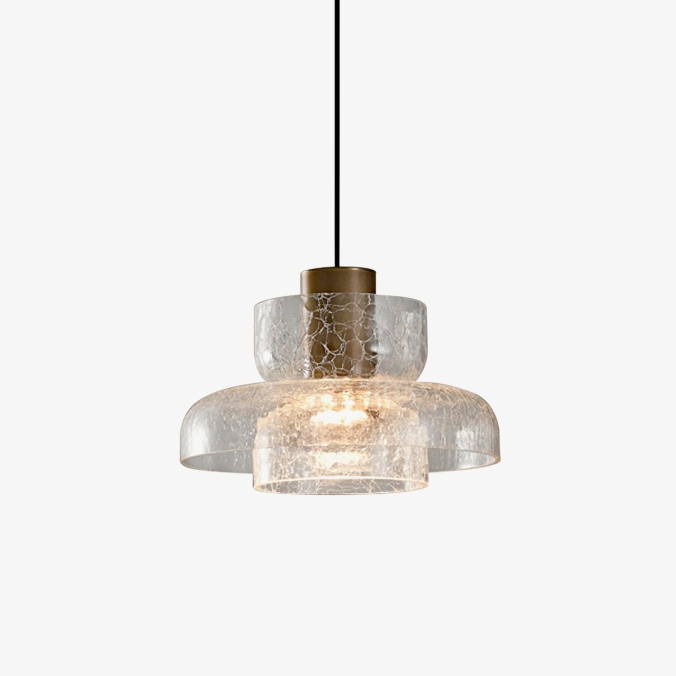 Glacier Crackle Glass Houselight Pendant Lamp