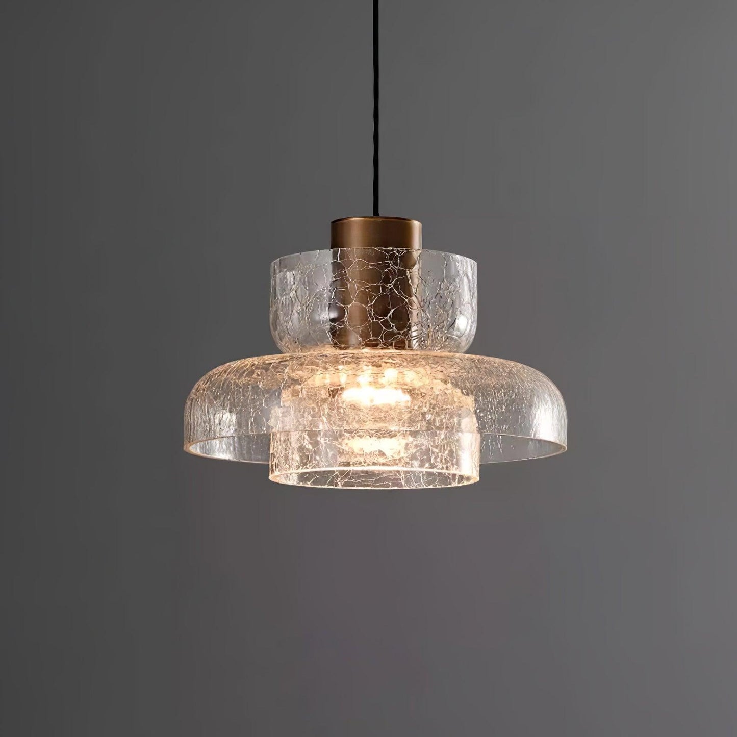 Glacier Crackle Glass Houselight Pendant Lamp