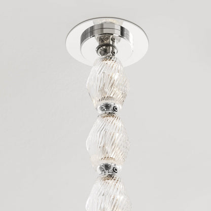 Glass Chain Chandelier