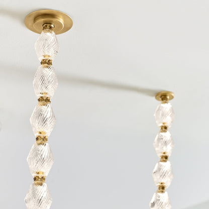 Glass Chain Chandelier