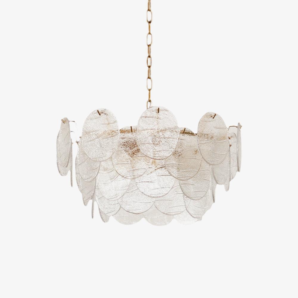 Glass Disc Gasolier Chandelier