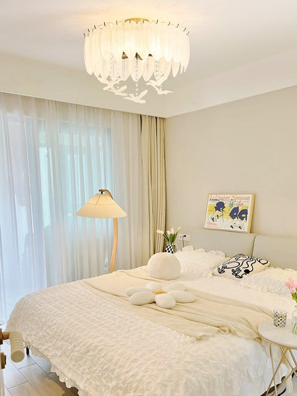 Glass Feather Ceiling fixture Ceiling Light