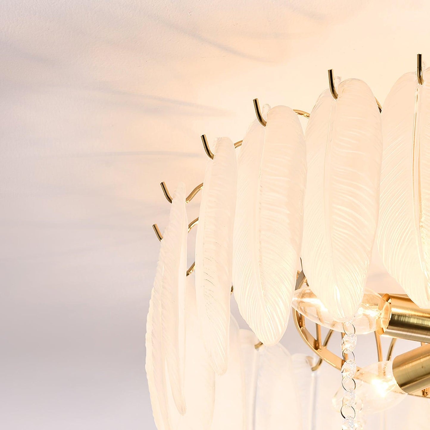 Glass Feather Ceiling fixture Ceiling Light