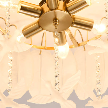 Glass Feather Ceiling fixture Ceiling Light