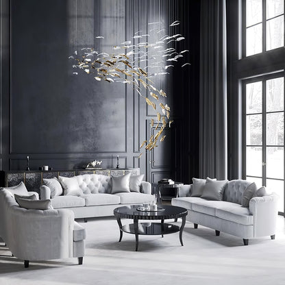 Glass Feathers Flying Pendant light Chandelier