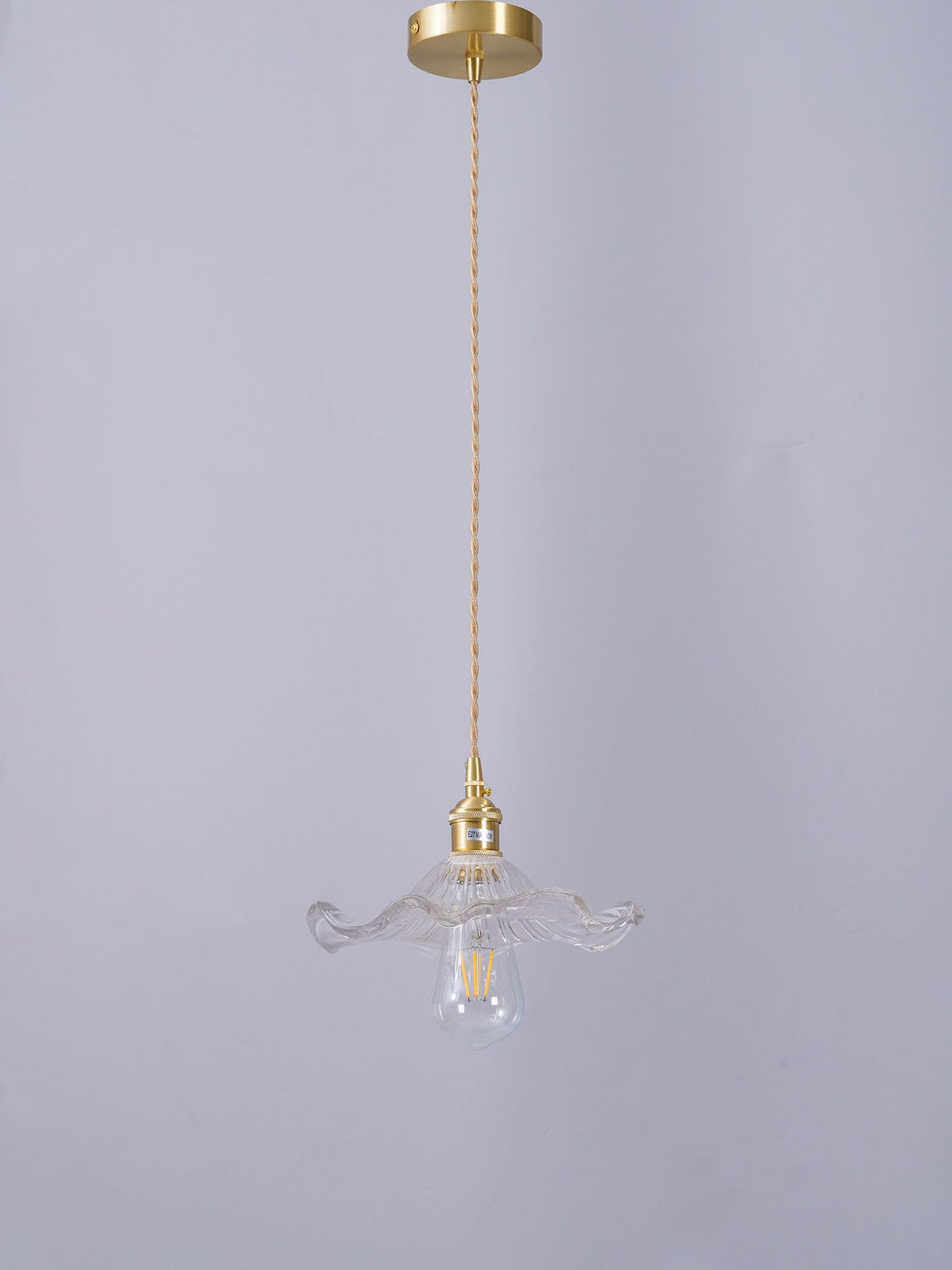 Glass Hibiscus Flower Drop light Pendant Light