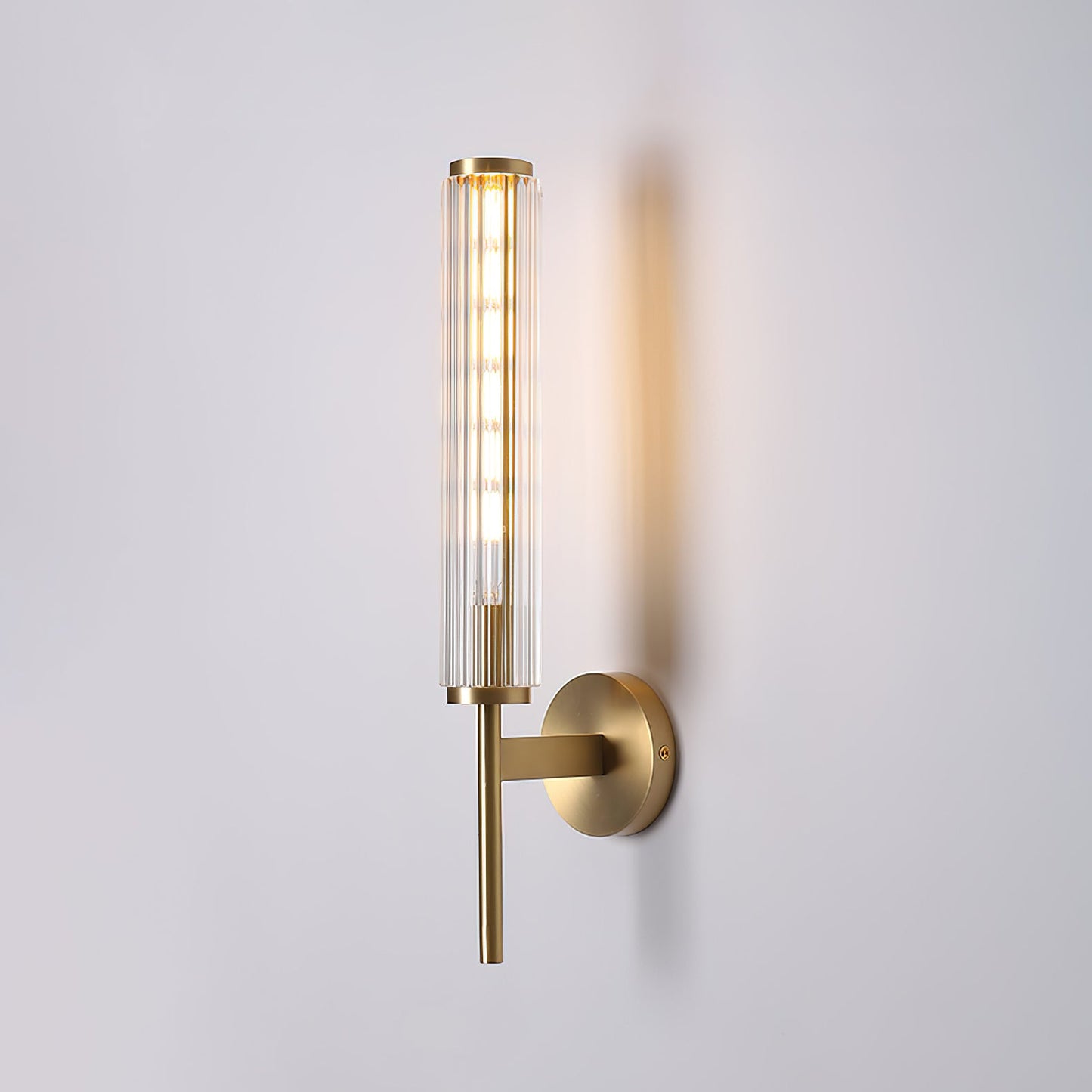 Glass Linear Brass Wall light fixture Wall Light