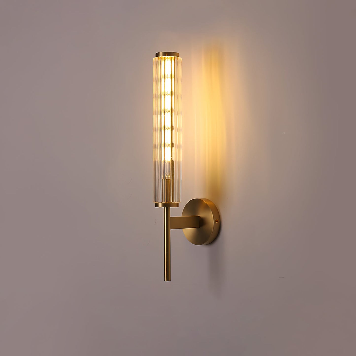 Glass Linear Brass Wall light fixture Wall Light