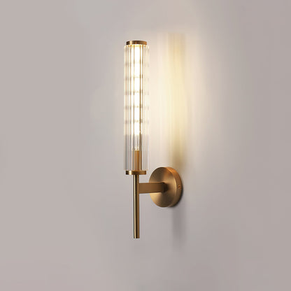 Glass Linear Brass Wall light fixture Wall Light