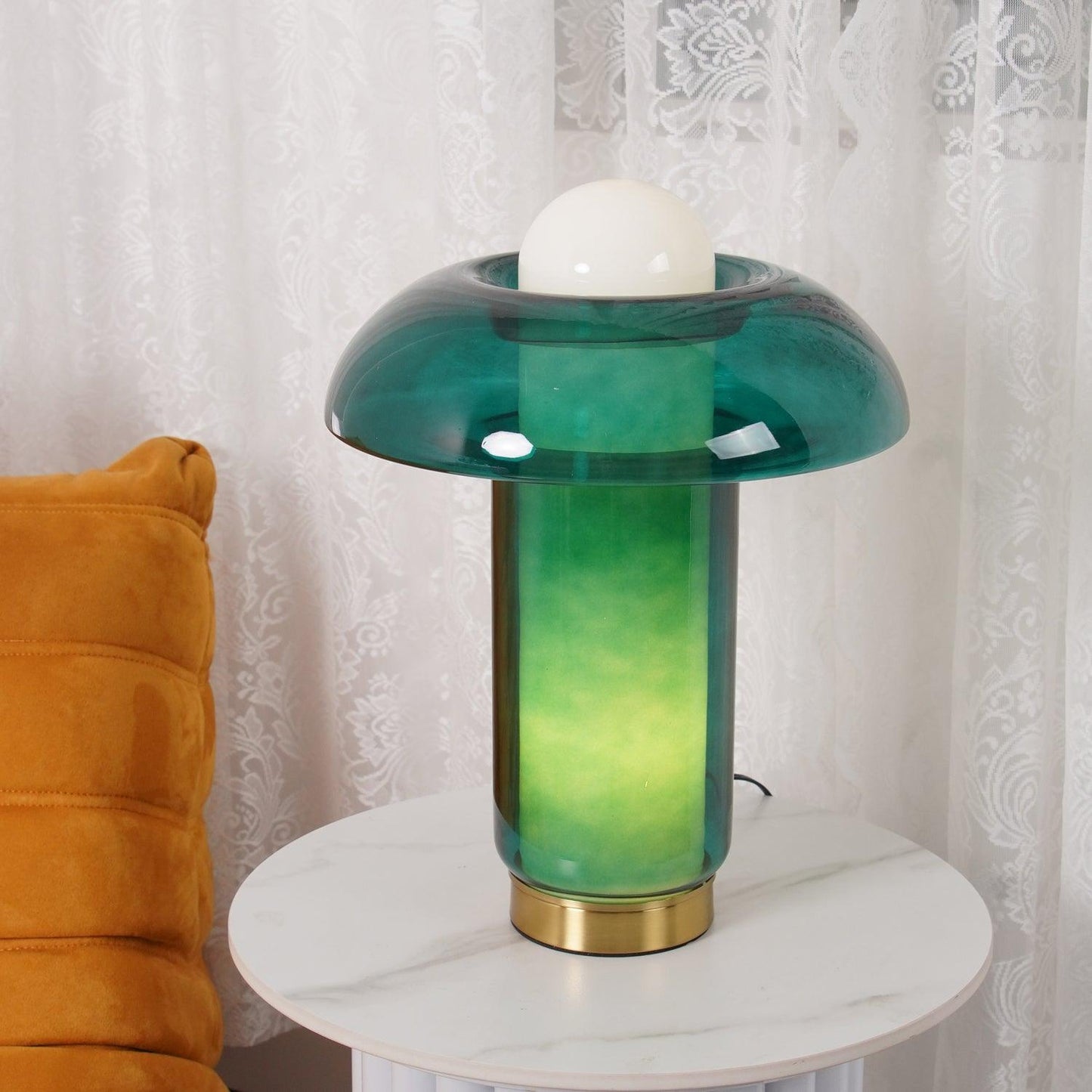 Glass Mushroom Side table lamp Table Lamp