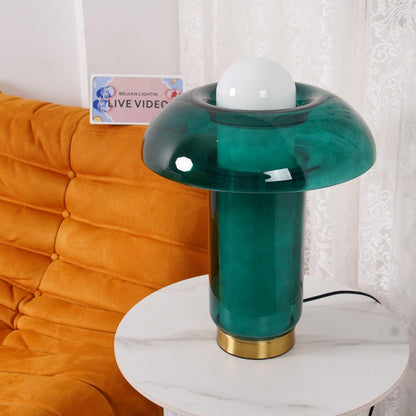 Glass Mushroom Side table lamp Table Lamp