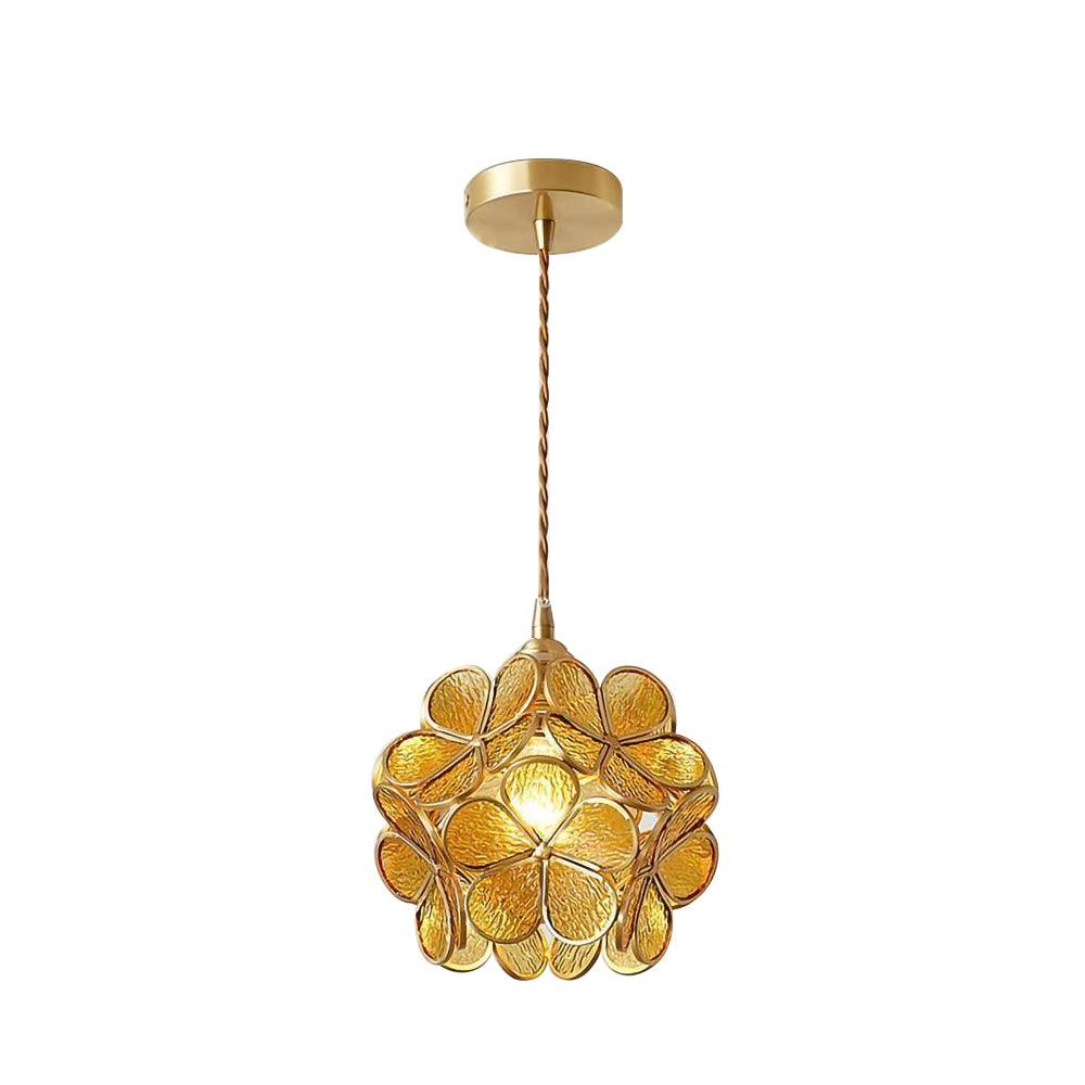 Glass Petal Drop light Pendant Light