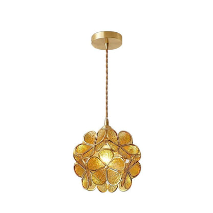 Glass Petal Drop light Pendant Light