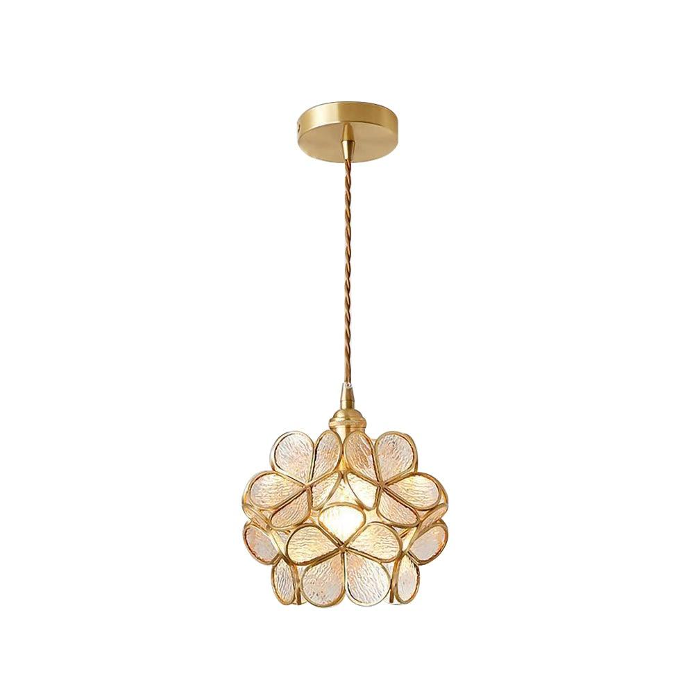 Glass Petal Drop light Pendant Light