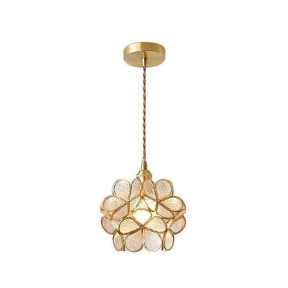 Glass Petal Drop light Pendant Light