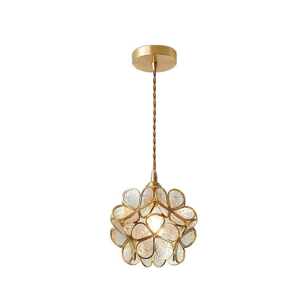 Glass Petal Drop light Pendant Light