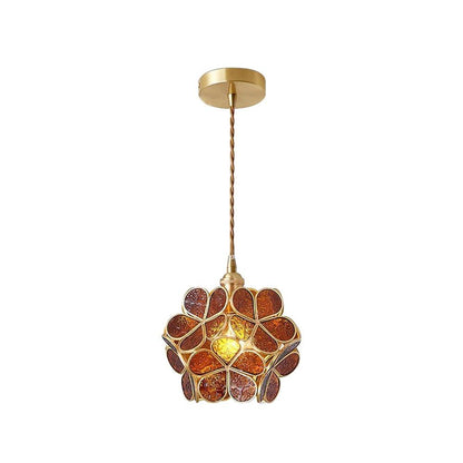 Glass Petal Drop light Pendant Light