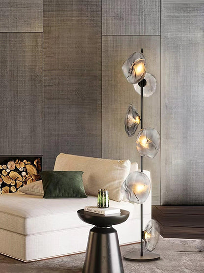 Glass Mesh Petals Floor-mounted Lamp Floor Lamp