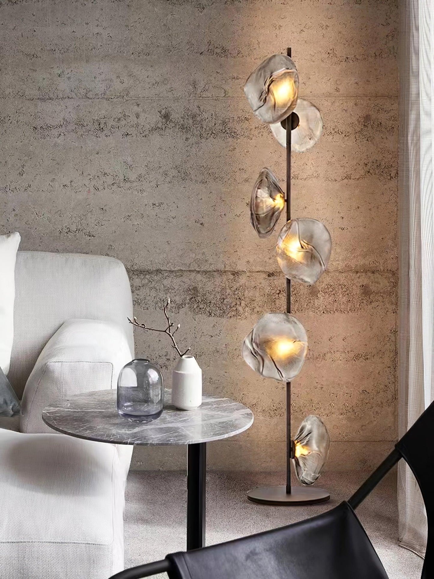 Glass Mesh Petals Floor-mounted Lamp Floor Lamp